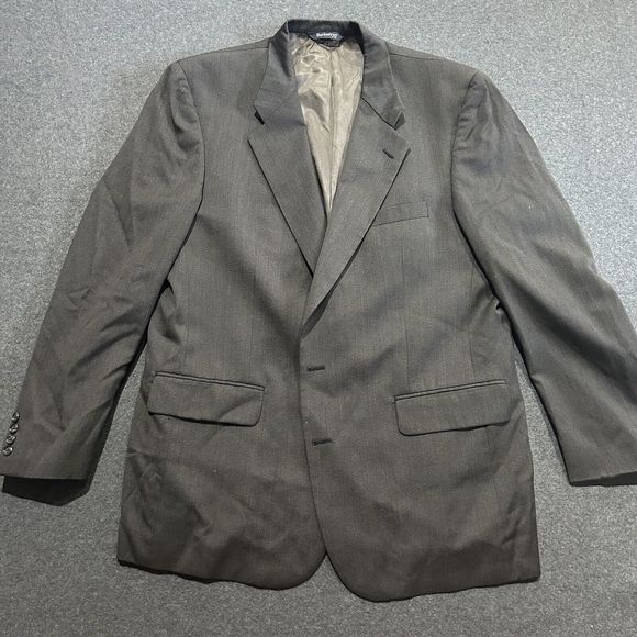 Burberry 100% Wool Sport Jacket Blazer Brown Formal Look At Measurements‎ - Picture 1 of 8